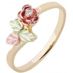 Genuine Diamond/ Rose Ladies' Ring - by Landstrom's
